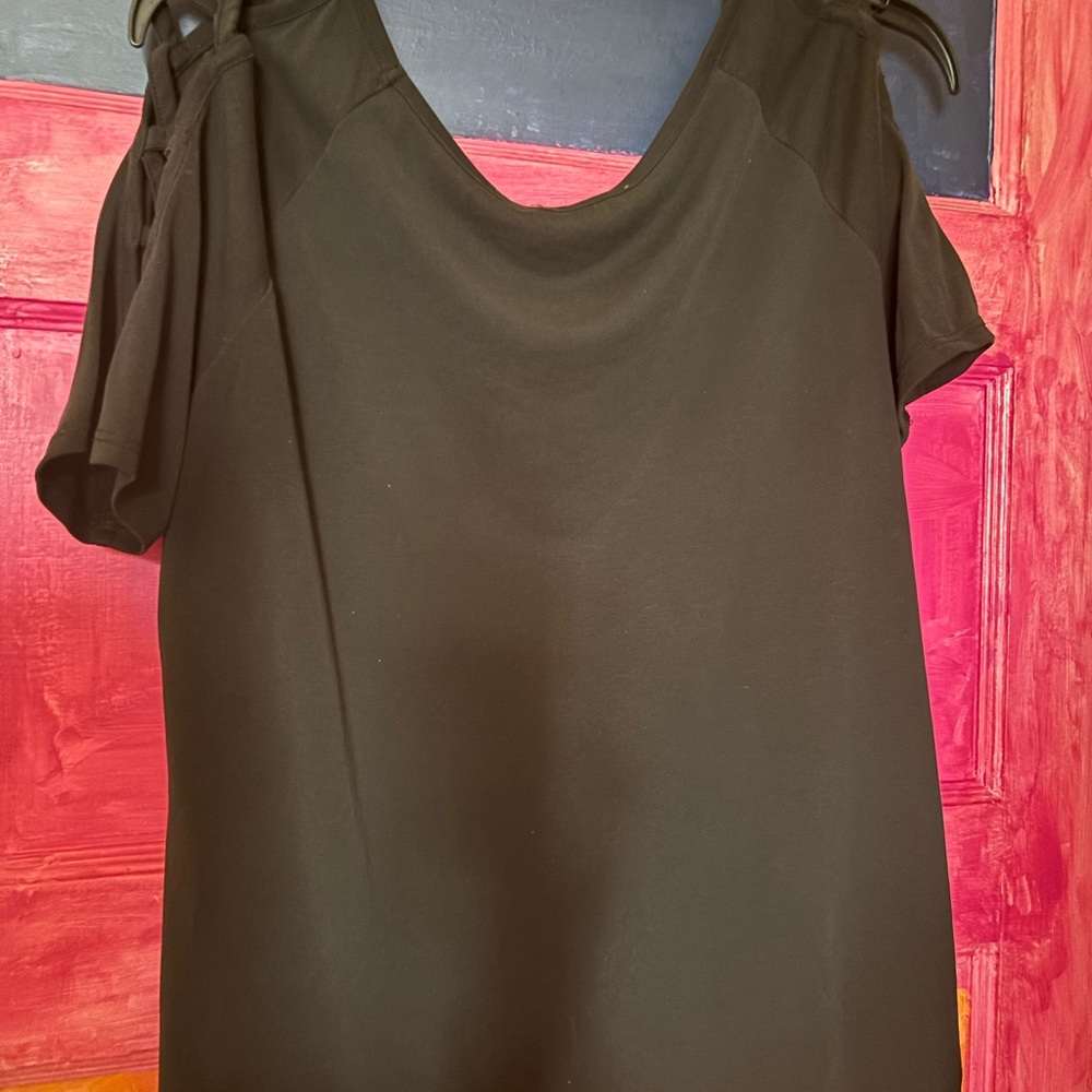 Cloud Chaser Black Blouse with Unique Sleeve Design